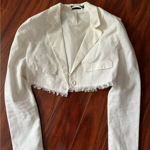 PrettyLittleThing Cream Blazer